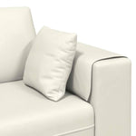 Velvet Sofa with Cushion Cream 208 cm Velvet 3335160