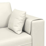 Velvet Sofa with Cushion Cream 208 cm Velvet 3335160
