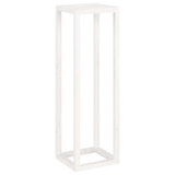 3 Piece Plant Stand Set White Solid Wood Pine 822268