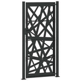 Garden Gate Black 100x200 cm Steel Light Design 4100953