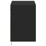 TV Wall Cabinet with LED Lights Black 80x31x45 cm 852328
