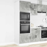 Oven Cabinets 2 pcs Kalmar Concrete Grey Engineered Wood 3315035