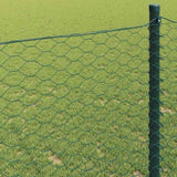 Hexagon Fence Green 1.4 x 10 m Steel 42005355