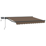 Manual Awning Frame with LEDs Taupe 4.5 x 3 m 3426248