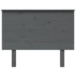 ZNTS Bed Headboard Grey 104x6x82.5 cm Solid Wood Pine 819157