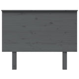 ZNTS Bed Headboard Grey 104x6x82.5 cm Solid Wood Pine 819157