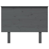 Bed Headboard Grey 104x6x82.5 cm Solid Wood Pine 819157