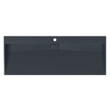 Wash Basin 120x46x11 cm Mineral Cast/Marble Cast Anthracite 155986