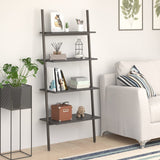 4-Tier Leaning Shelf Black 64x34x150.5 cm 336375