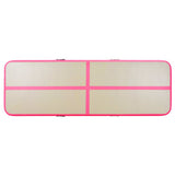 Inflatable Gymnastics Mat with Pump 300x100x10 cm PVC Pink 91912
