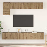 TV Cabinet Set Wall-mounted 5 pcs Artisan Oak Engineered Wood 3393197