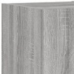 ZNTS 4 Piece TV Wall Units with LED Grey Sonoma Engineered Wood 3216823