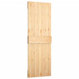 Sliding Door with Hardware Set 70x210 cm Solid Wood Pine 3203157