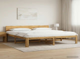 Double Bed Frame with Headboard ROSTOCK White 180 x 200 cm 3405469