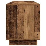 TV Cabinet with LED Lights Old Wood 193.5x41x50 cm 3328442