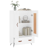 Highboard White 69.5x31x115 cm Engineered Wood 830292