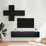 TV Cabinet Set Wall-mounted 3 pcs Engineered Wood 3438611