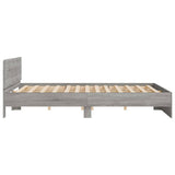 Bed Frame Grey Sonoma Engineered wood, Plywood Super King 3207593