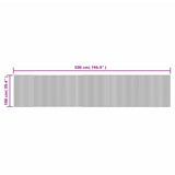 Rug Rectangular Black 100x500 cm Bamboo 376822