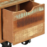 ZNTS Side Table 40x40x45 cm Solid Reclaimed Wood 328410