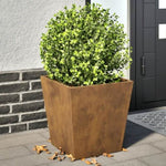 ZNTS Garden Planters 2 pcs 40x40x40 cm Weathering Steel 851065