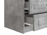 Bedside Cabinet with Drawer Concrete Grey 62 x 34.5 x 44.5 cm 895698