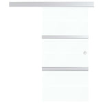 ZNTS Sliding Door with Soft Stops ESG Glass and Aluminium 76x205 cm 288061