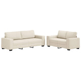 Sofa 2 pcs Beige Linen 3324688