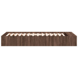 Bed Frame without Mattress Brown Oak 90x190 cm Single 3280621