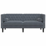 Sofa Dark Grey 174 x 74.5 x 70.5 cm Velvet 42013020