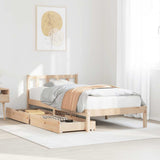 Bed Frame without Mattress 90x200 cm Solid Wood Pine 3301469