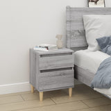 Bedside Cabinets 2 pcs Grey Sonoma 40x35x50 cm 821839