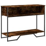 Console Table Smoked Oak 100x35x74.5 cm Engineered Wood 848531