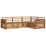 Outdoor Sofa Set 4 pcs Natural Solid Acacia Wood 3373384