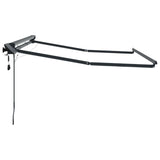 Manual Awning Frame with LEDs Anthracite 3 x 2.5 m Aluminium 42024810