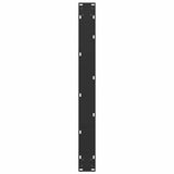 Dining Table Legs U-Shaped 3 pcs Black 90x cm Steel 4013208