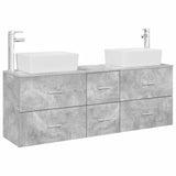 Bathroom Cabinet Set 3 pcs Concrete Grey 53 x 34.5 x 63 cm 3405862