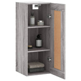 Wall Mounted Cabinet Grey Sonoma 34.5x34x90 cm Engineered Wood 830522
