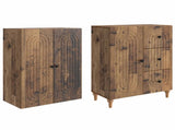 Cabinet Set 2 pcs 66 x 34.5 x 90 cm Engineered Wood 3416482