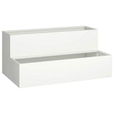 Garden Planter White 100 x 60 x 45 cm Cold-rolled Steel 865870