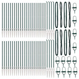 Fence Post Other 52 pcs Silver 3.2 x 3.2 x 140 cm Steel 3350174