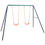 Swing Set with 2 Seats Steel 92318