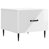 Coffee Table High Gloss White 49 x 50 x 40 cm Engineered Wood 894969