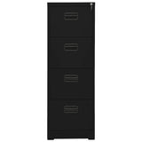 Filing Cabinet Black 46x62x133 cm Steel 336280
