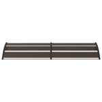 Door Canopy Black 200x75 cm PC 144825