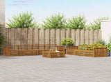 Outdoor Sofa Set 8 pcs Natural Solid Acacia Wood 3373134
