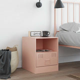 Bedside Cabinet Pink 34.5x39x44 cm Steel 841753