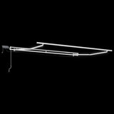 Manual Retractable Awning with LED Burgundy 300x250 cm 3214969