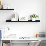 Floating Wall Shelf Black 120x23.5x3.8 cm MDF 323841
