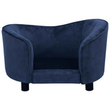Dog Sofa Blue 69x49x40 cm Plush 171023